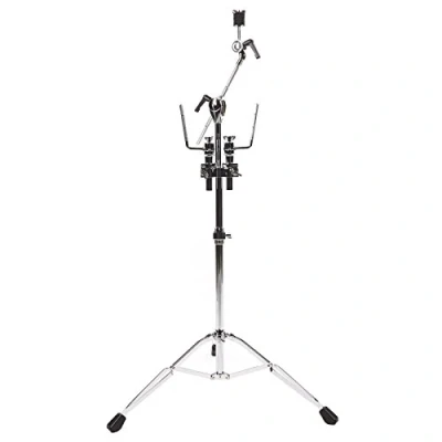 Abbildung von Fame TCS9000 T Becken Tom Ständer, Doppelstrebig, Verchromt, Tama Style, Robuste Profi Drum Hardware, Quick Set Tilter, Ideal für Tama, Gretsch, PDP Tom, Unbegrenzte Einstellungsmöglichkeiten