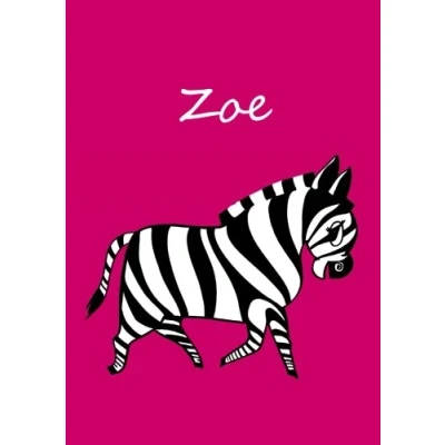 Abbildung von Malbuch / Notizbuch Tagebuch Zoe: DIN A4 blanko Zebra