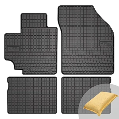 Abbildung von FROGUM EL Toro Gummimatten Ganzjähriges Set von Autofussmatte Auto Fußmatten für Suzuki Celerio ab 2014 Beständiges Gummi Material 1,5cm Schutzkante