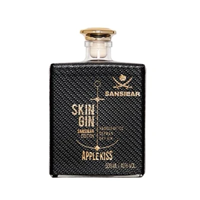 Abbildung von Skin Gin Handcrafted German Sansibar Apple Kiss Manufaktur aus dem Alten Land Apfel, marokkanische Minze, Zitrusfrüchte 42% 500ML