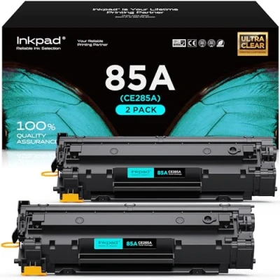 Abbildung von iNKPAD CE285A 85A Toner Kompatibel für HP Tonerkartuschen Laserjet Pro P1102W P1102 M1212NF M1132 MFP M1217NFW M1212 M1130 P1100 M1136 M1210 M1210MFP M1134 M1134MFP (2 Schwarz)