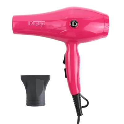 Abbildung von ID Italian Design Hair dryer Haartrockner mit Diffusor GTI 2600 langlebigem AC Motor, 2200 W Leistung, hochpräziser Düse und 3 Heizmodi
