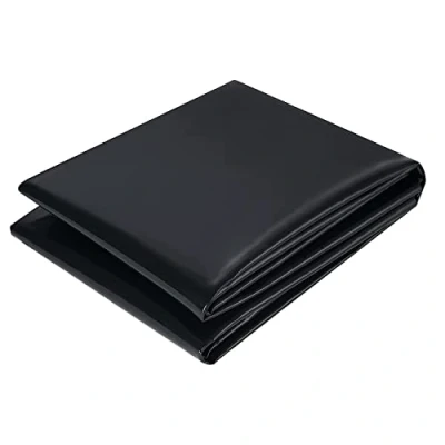Abbildung von CYH PVC Teichfolie 2M X 2M, Schwarz HDPE Teichfolien Schwerlast, Flexibel Gartenteiche Dichtungsfolie Teichmembran für Fischteiche, Brunnen, Wassergarten und Wasserfall