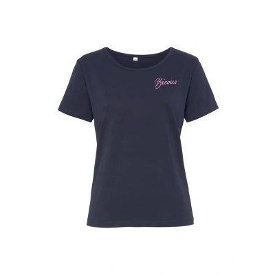 Abbildung von Vivance Kurzarm Tshirt print, Damen, Größe: 32/34, Blau rosa