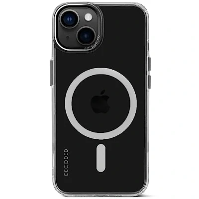 Abbildung von Decoded Premium Transparent Handyhülle iPhone 14 Plus Getestet von Apple Extra Schutz Stoßdämpfend Metalltasten Schutzhülle Rundumschutz Klapphülle Handy Hülle