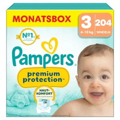 Abbildung von Pampers® Windeln Premium Protection Größe 3 (6 10kg) für Babys und Kleinkinder (4 18 Monate)