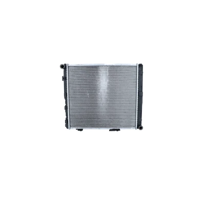 Abbildung von NRF 53874 Kühler, Motorkühlung Aluminium 533 485 34 mit Anbauteilen Kühlrippen gelötet MERCEDES BENZ: W124 Limousine, T modell