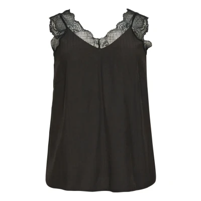 Abbildung von Kaffe Curve Jakobine Bluse, Damen, Größe: 44, Black deep