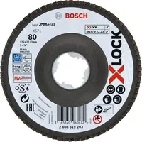 Abbildung von X LOCK Fächerscheibe X571 Best for Metal, Ø 125mm, K80, Schleifscheibe