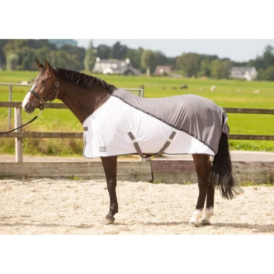 Abbildung von Harry&#039;s Horse Fliegendecke Mesh pro Grau 130/175