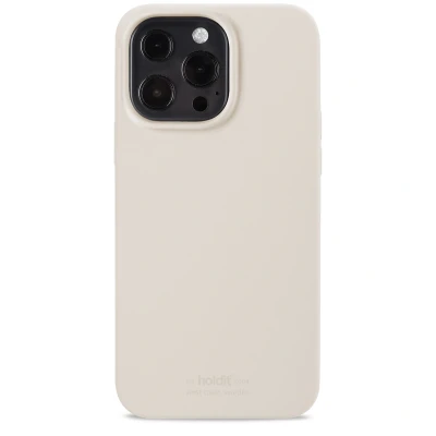 Abbildung von Apple iPhone 13 Pro Hülle Silikon Holdit Hard Case/Backcover Handyhülle Beige