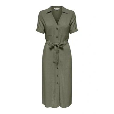 Abbildung von ONLY Onlsiesta Shirt Dress Blusenkleid, Damen, Größe: XS, Deep lichen green