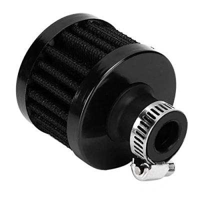 Abbildung von Terisass Luftfilter Mini Auto Lufteinlassfilter Kurbelgehäuse Entlüftungsventildeckel Entlüftungsfilter Universal 25 mm(Schwarz)