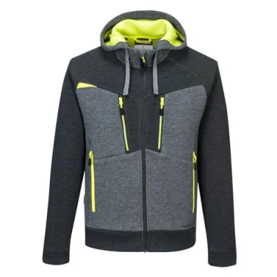 Abbildung von Portwest DX4 Kapuzenjacke mit Reißverschluss, Größe: XXL, Farbe: Metal Grau, DX472MGRXXL