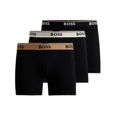 Abbildung von BOSS 3 PACK Panties, Herren, Größe: Large, Black