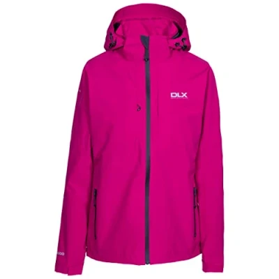 Abbildung von Trespass Damen Wasserdichte Regenjacke Mit Abnehmbarer Kapuze Martina, Raspberry, XS, FAJKRAM10006_RASXS