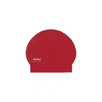 Abbildung von Fashy Badekappe Latex Badehaube Sporthaube Damen Herren Rot 3030 40