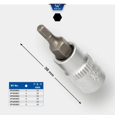 Abbildung von KS TOOLS BT020824 Steckschlüsseleinsatz 7 Innensechskant
