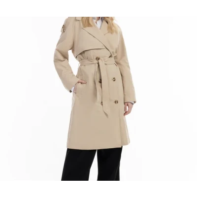 Abbildung von Klassischer Trenchcoat DREIMASTER XL / Beige 50% Polyester 40% Baumwolle 10% Nylon