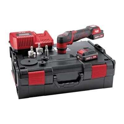 Abbildung von Flex Akku Poliermaschine Polierer PXE 80 10.8 EC/2.5 Set, 10,8 Volt,2x 2,5 Ah Akkus in L…