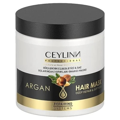 Abbildung von Ceylinn ARGAN Haarkur Maske Repairing Systems Für schwaches und trockenes Haar Stärkende, nährende reparierende Haarmaske 500ml