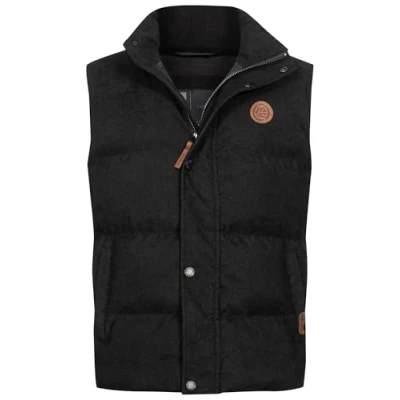 Abbildung von Indicode Jeans Cobbyn Weste, Herren, Größe: Small, Black