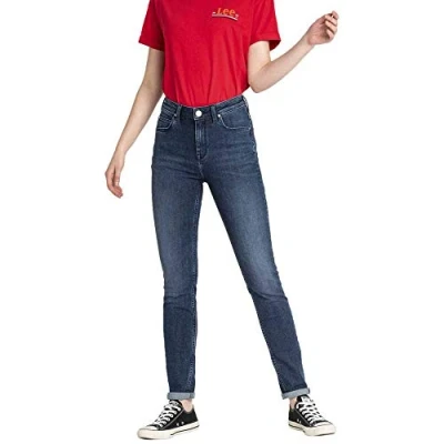 Abbildung von Lee Damen Scarlett Jeans, Blau (Sitka Worn in Jq), 25W / 31L