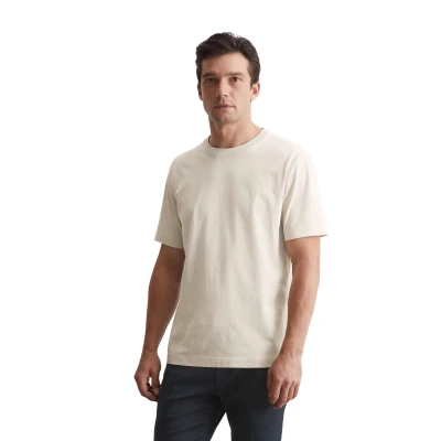 Abbildung von Marc O&#039;Polo Short Sleeve LOGO Crewneck Tshirt basic, Herren, Größe: XXL, Gray silk