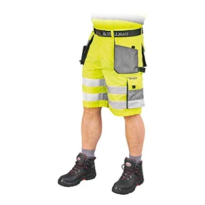 Abbildung von Leber&amp;Hollman LH FMNX TS_YSBXL Formen Schutzhose Kurz, Gelb Grau Schwarz, XL Größe