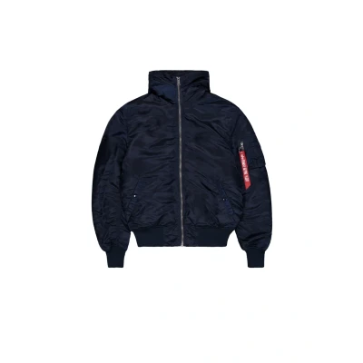 Abbildung von Alpha Industries MA1 Hooded Übergangsjacke, Herren, Größe: Small, Rep blue