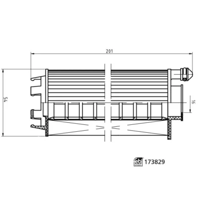 Abbildung von FEBI BILSTEIN 173829 Ölfilter mit Dichtring Filtereinsatz MERCEDES BENZ: A Klasse Limousine, B Klasse, E Limousine