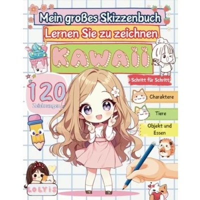 Abbildung von MEIN GROBES ZEICHENBUCH: Leinen sie zu zeichnen KAWAII schritt für