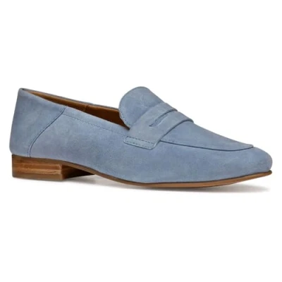 Abbildung von Geox Slipper, Damen, Größe: 38, Light blue Leder