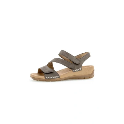 Abbildung von Gabor Damen Keilsandalen, Frauen Sandalen,offene Schuhe,Keilsandaletten,Keilabsatz,Wedge Heel,bequem,flach,Sommerschuhe,Wallaby,37 EU / 4 UK