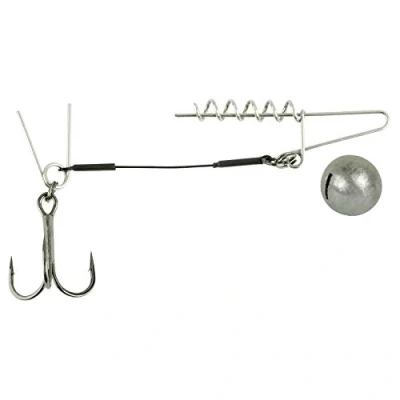 Abbildung von Spro Softbait Spiral Stinger 45,5kg Stingerhaken für Gummifisch, Gummifischsystem, Jighaken Gummiköder, System Gummishad, Gewicht/Länge/Hakengröße:7g 7cm Gr. 2
