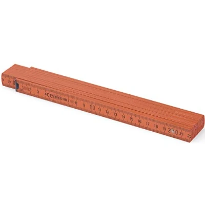Abbildung von Metrie™ BL52 Holz Zollstock/Zollstöcke 2m langer Gliedermaßstab, MaßstabMeterstab mit Duplex Teilung Orange PAN1375