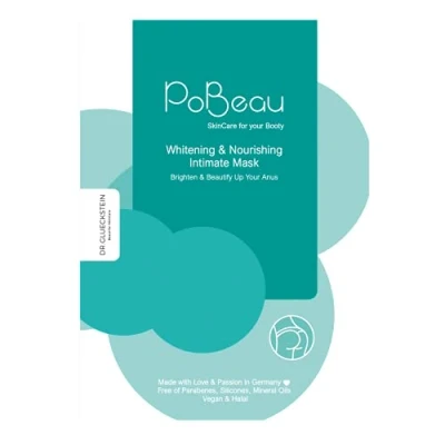Abbildung von PoBeau® Hydrogel Intimmaske für dunkle Stellen an der Haut Schonende Aufhellung und Hydratisierung des Analbereichs Geeignet auch Achselhöhlen, Ellenbogen u.v.m.