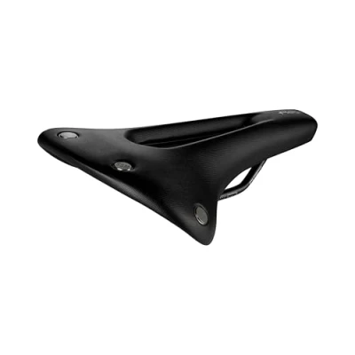 Abbildung von Selle San Marco Fahrradsattel mit Bow Rail Rahmen, anatomisch geformtes Loch gegen Prostata, Nieten Design, Mangan Größe L, Schwarz