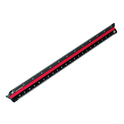 Abbildung von Rumold Dreikantmassstab 30 cm 154 architect 1 schwarz