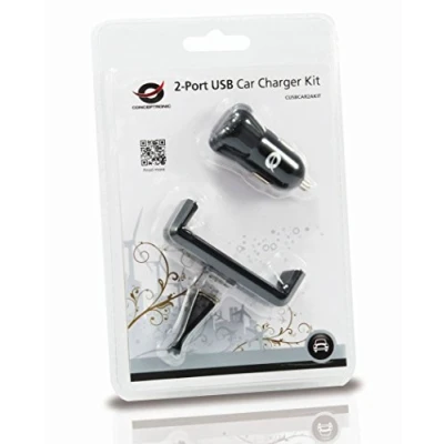 Abbildung von Digital data communication Conceptronic 2 Port USB Kfz Ladegeräteset
