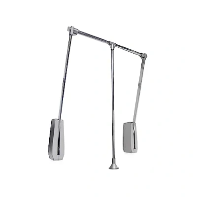 Abbildung von Emuca Kleiderlift für Garderoben Hang Wandmontage, Schrank, Ausziehbarer 600 830mm, Verchromt, Stahl und Kunststoff, 1 einh