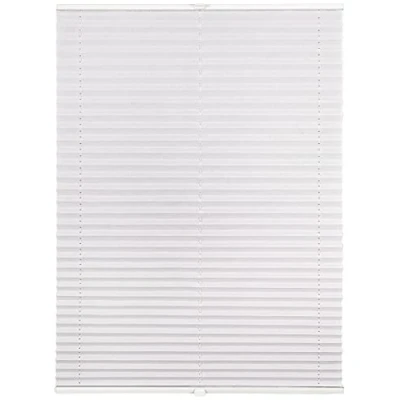 Abbildung von ondeco Plissee auf Maß Crushed Optik für alle Fenster innen, Montage in Glasleiste mit Spannschuh, Sonnenschutz Rollo lichtschutz und Blickdicht Weiß B: 41 50 cm, H: 101 150 cm