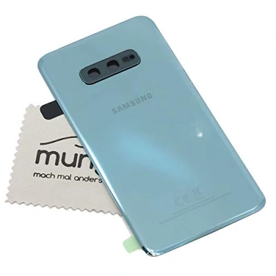 Abbildung von Akkudeckel für Samsung Original Galaxy S10e G970F grün Backcover Deckel Rückwand mit mungoo Displayputztuch