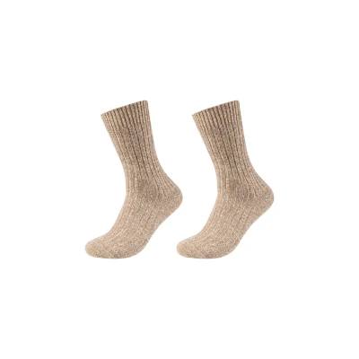 Abbildung von camano Online Unisex COSY Mouline 2P Socken, Größe: 35 38, Sepia tint