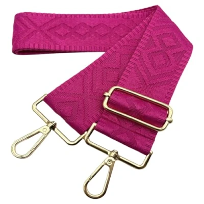 Abbildung von Verstellbarer Taschengurte Breit, 5cm Schultergurt für Tasche, zum Wechseln Goldener Karabiner Schulterriemen, Umhängegurt fur Damen Handtaschen Crossbody DIY, (Rose) 6