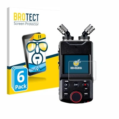 Abbildung von BROTECT (6 Stück Schutzfolie für Tascam Portacapture X6 Displayschutz Folie Ultra Klar