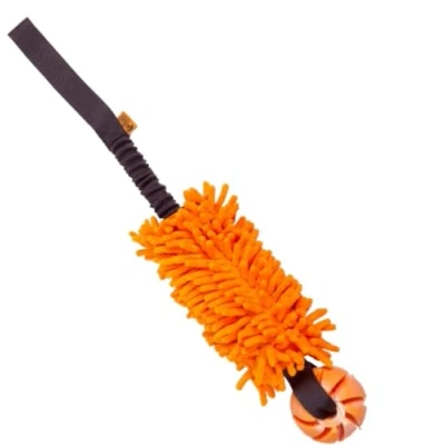 Abbildung von Dingo Mop Bungee Orange mit Vanille Duft Bäll Hundespielzeug Agility Apporte 15586