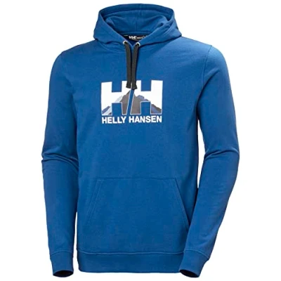 Abbildung von Herren Helly Hansen Nord Graphic Pull Over Hoodie, Tief Fjord, M