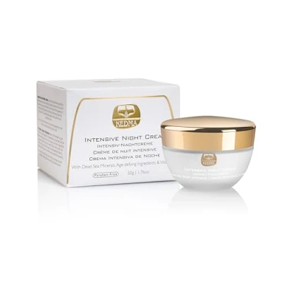 Abbildung von Kedma Intensive Nachtcreme mit Mineralien aus dem Toten Meer und Retinol Anti Falten Nährend Für alle Hauttypen 50g