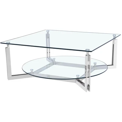 Abbildung von Leonique Couchtisch &quot;Milano&quot;, mit Glasplatte, Breite 100 cm